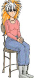 Bernadette in the Chair.